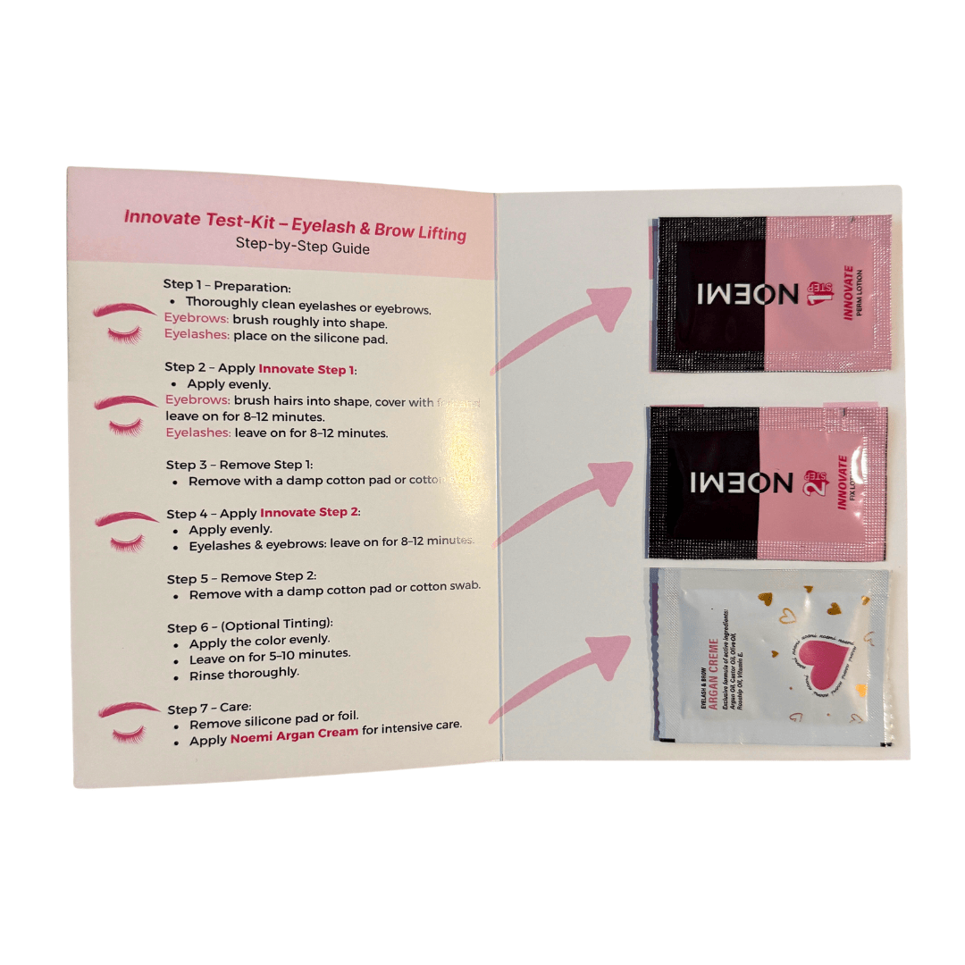 Noemi: INNOVATE Lash Lift & Brow Lamination Test Kit - Edge Beauty Pro ™️