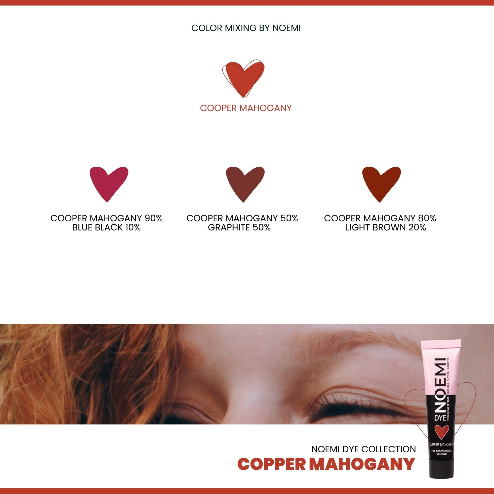 Noemi - Hybrid Brow & Lash Dye: Copper Mahogany - Edge Beauty Pro ™️