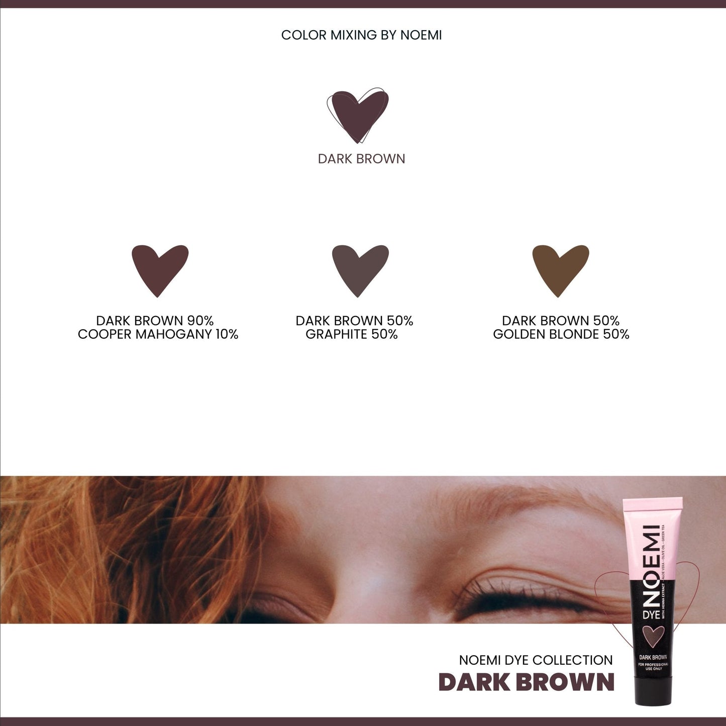 Noemi - Hybrid Brow & Lash Dye: Dark Brown - Edge Beauty Pro ™️