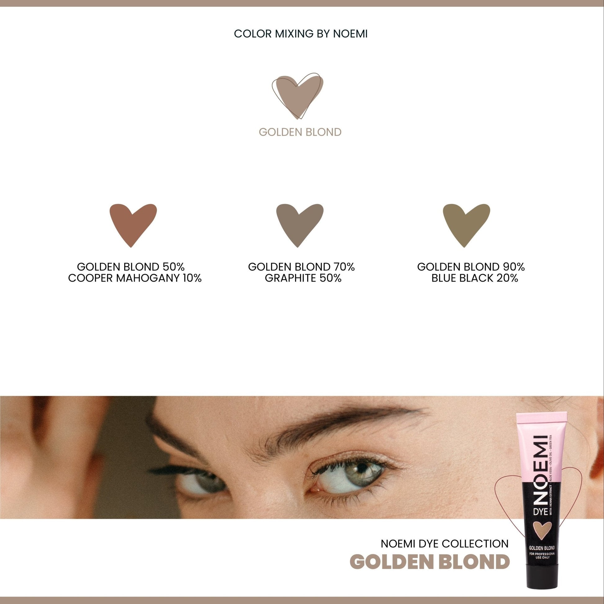 Noemi - Hybrid Brow & Lash Dye: Golden Blonde - Edge Beauty Pro ™️