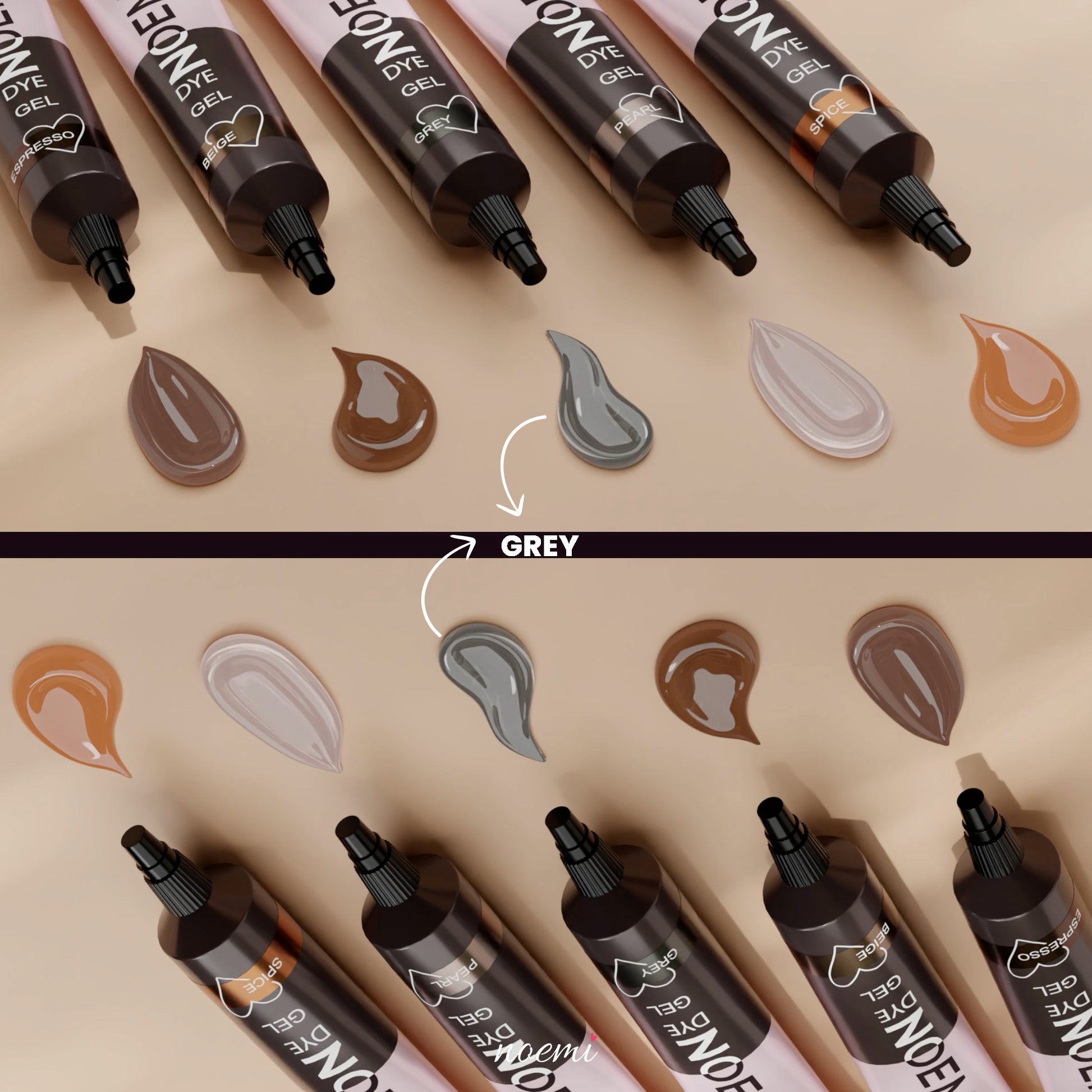 Noemi Liquid Gel Dye | Color Grey