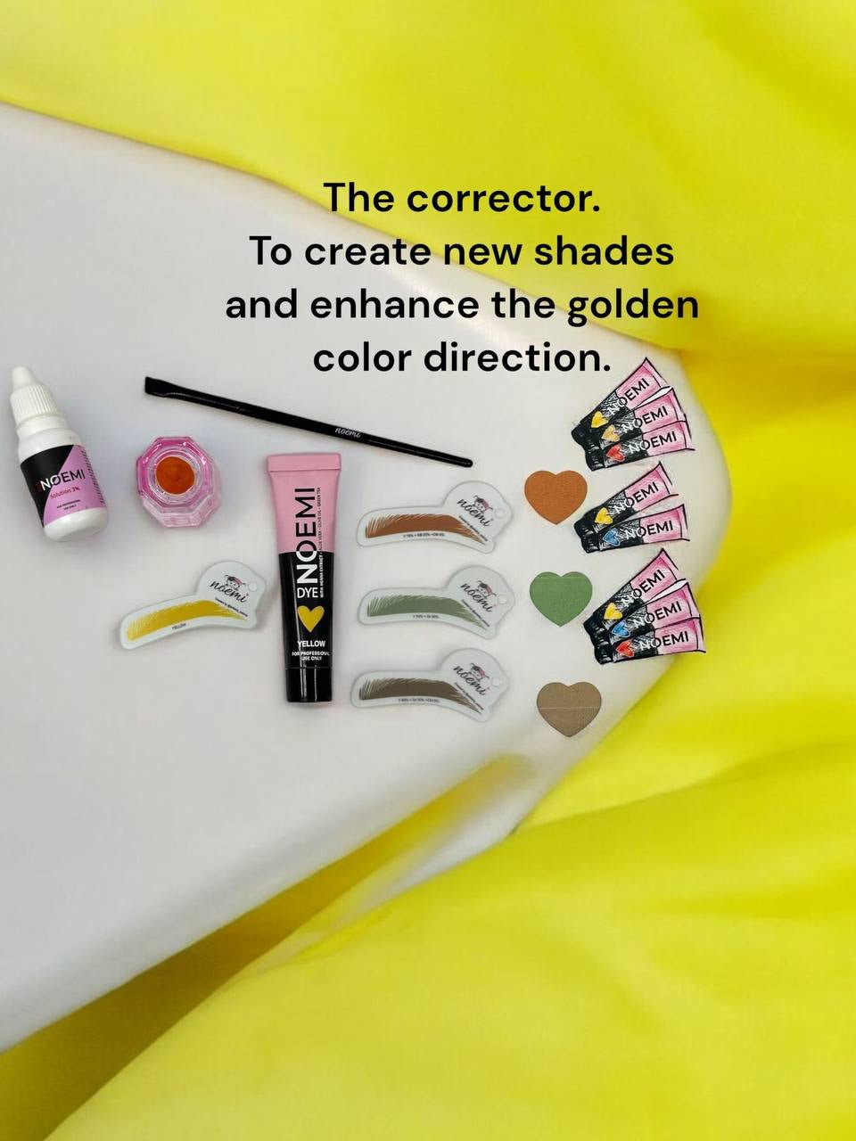 Noemi - Hybrid Brow & Lash Dye: Yellow - Edge Beauty Pro ™️