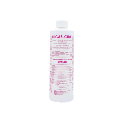 LUCAS - CIDE® Concentrate Disinfectant – Pink 16 oz - Edge Beauty Pro ™️