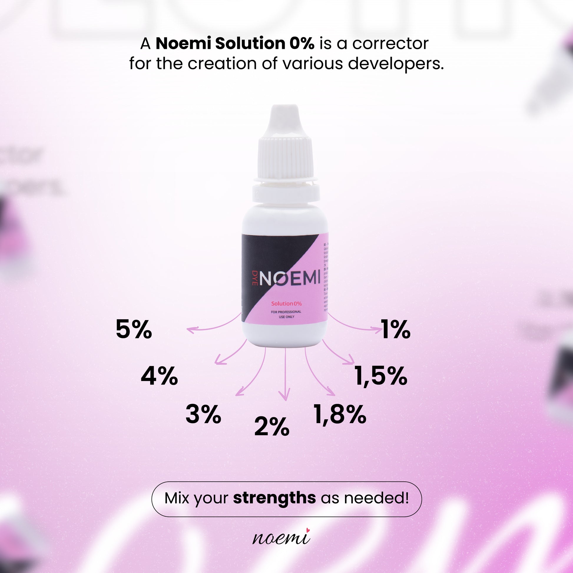 Noemi Official USA | Noemi 0% Lash and Brow Developer for Custom Strength