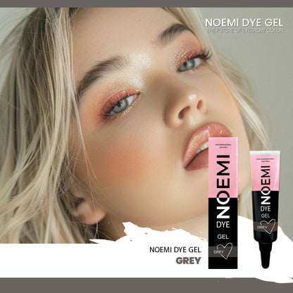 Noemi Gel Dye | Grey | Model Photo showing true color