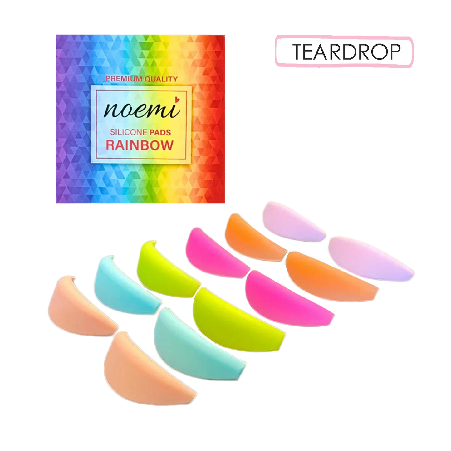 Noemi Silicone Pads - Rainbow (Mixed 6 pairs) - Edge Beauty Pro ™️