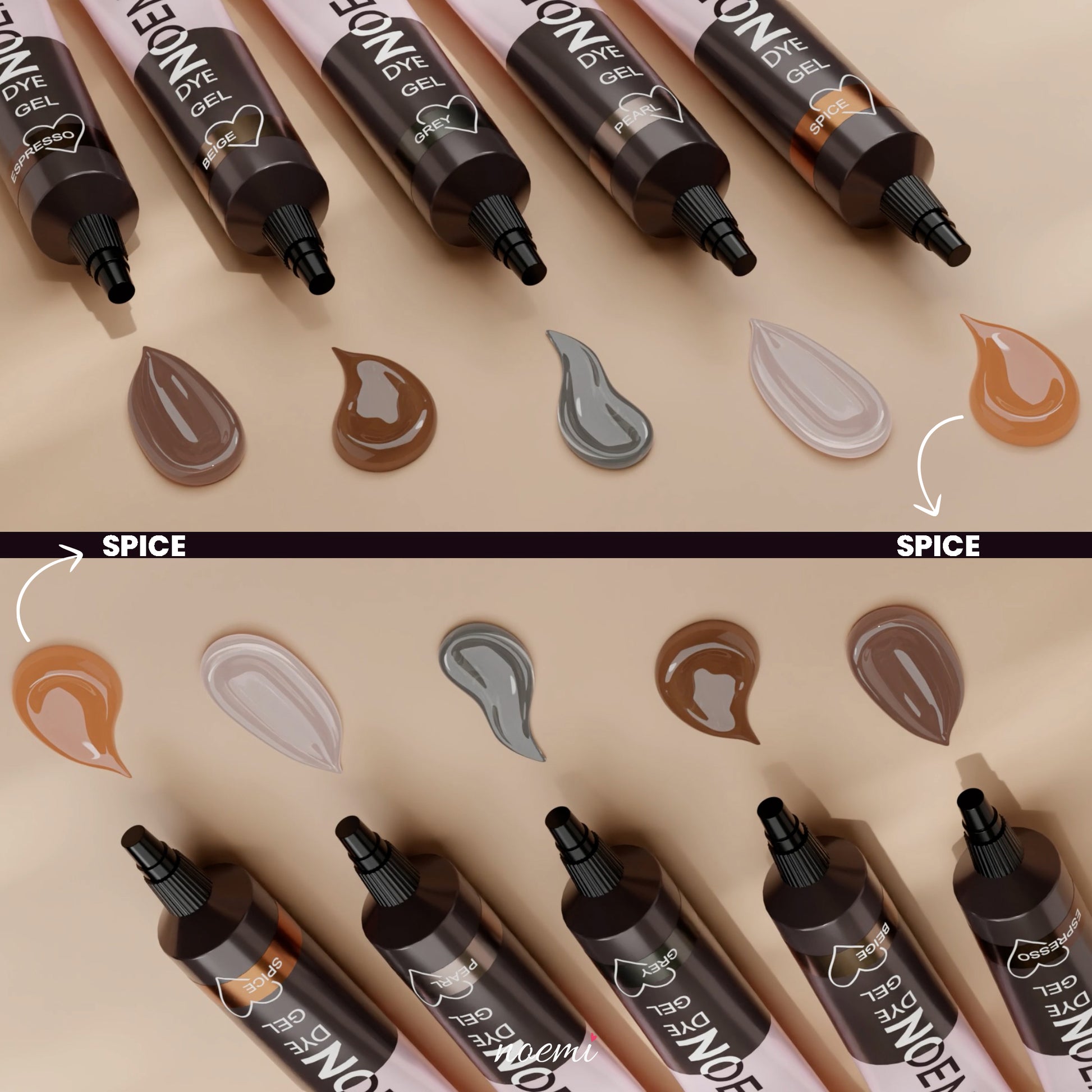 Noemi Liquid Gel Dye in color Spice